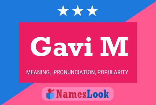 ملصق اسم Gavi M