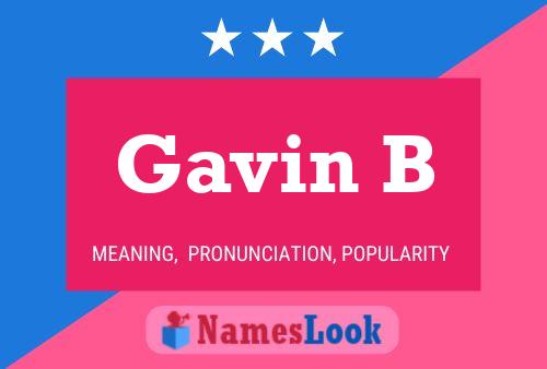 ملصق اسم Gavin B