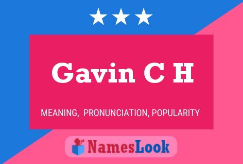 ملصق اسم Gavin C H