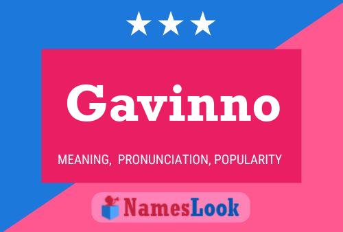 ملصق اسم Gavinno