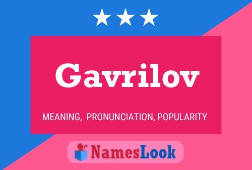 ملصق اسم Gavrilov