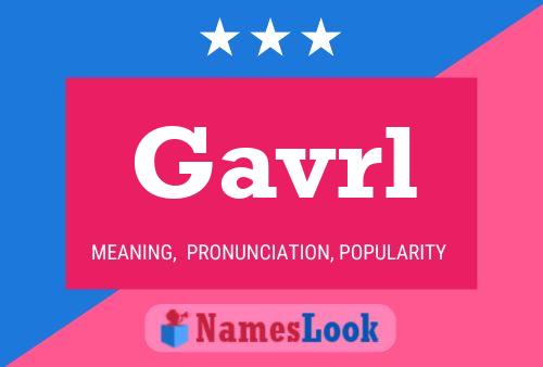 ملصق اسم Gavrl