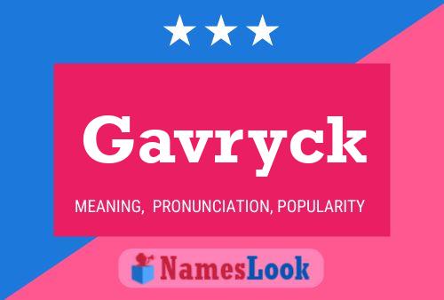 ملصق اسم Gavryck