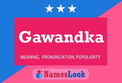 ملصق اسم Gawandka