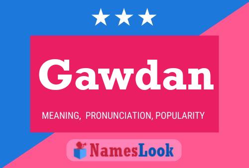 ملصق اسم Gawdan