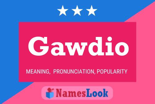 ملصق اسم Gawdio