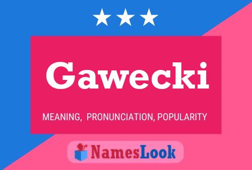 ملصق اسم Gawecki