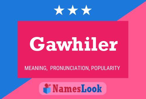 ملصق اسم Gawhiler