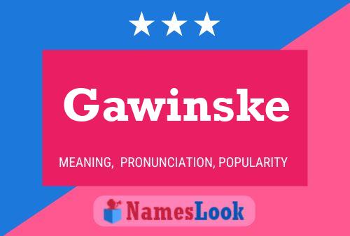 ملصق اسم Gawinske