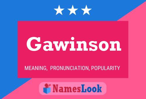 ملصق اسم Gawinson