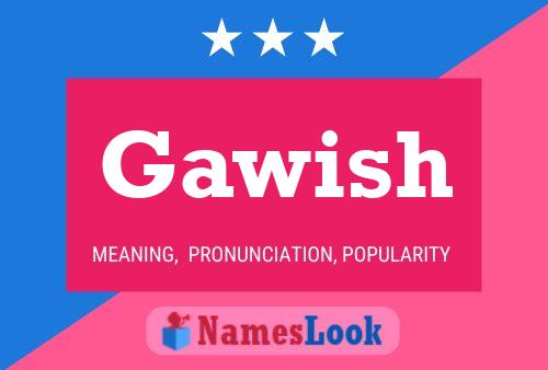 ملصق اسم Gawish