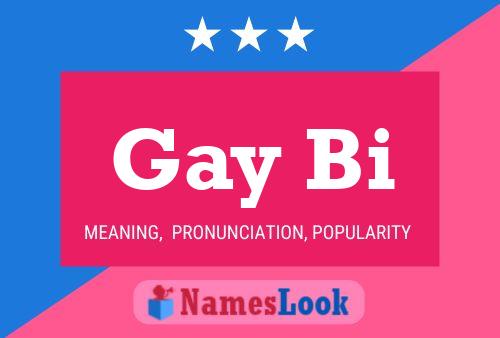 ملصق اسم Gay Bi