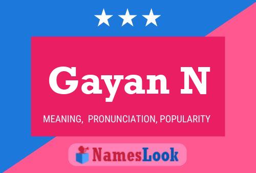 ملصق اسم Gayan N