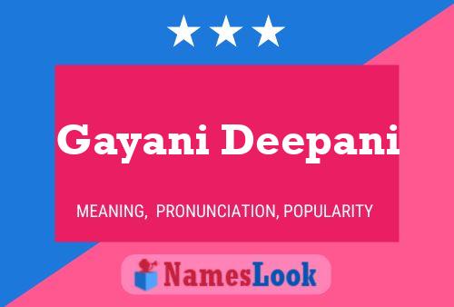 ملصق اسم Gayani Deepani