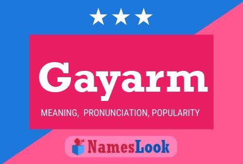 ملصق اسم Gayarm