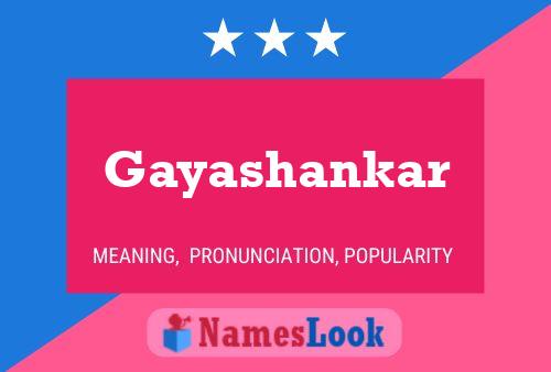 ملصق اسم Gayashankar