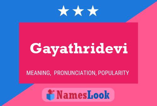 ملصق اسم Gayathridevi