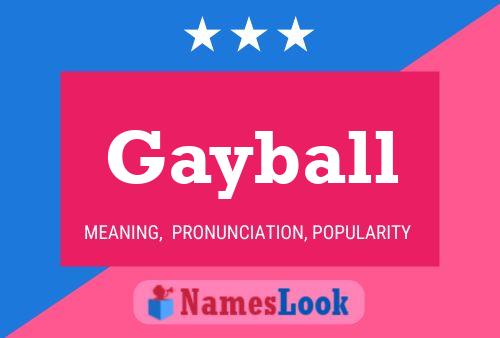 ملصق اسم Gayball