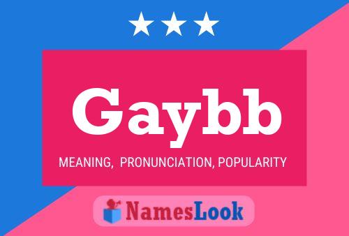 ملصق اسم Gaybb