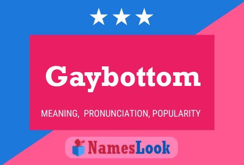 ملصق اسم Gaybottom