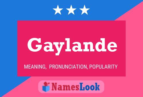 ملصق اسم Gaylande