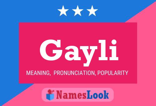 ملصق اسم Gayli