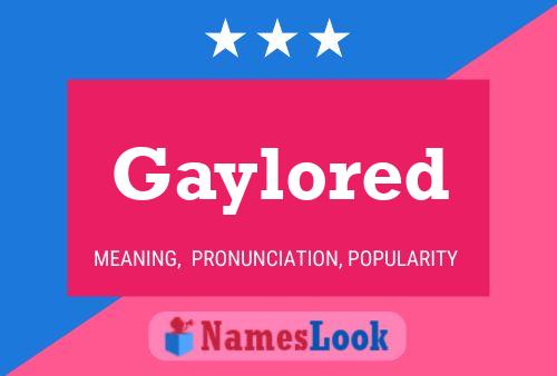 ملصق اسم Gaylored