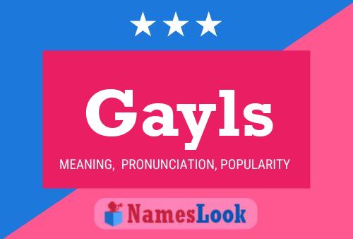 ملصق اسم Gayls