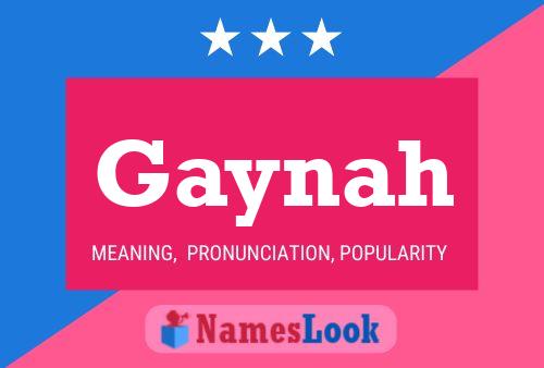 ملصق اسم Gaynah