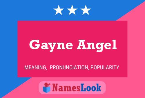 ملصق اسم Gayne Angel