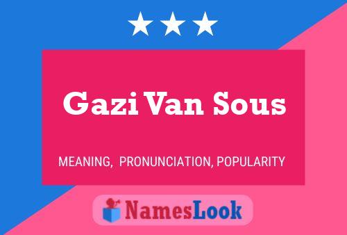 ملصق اسم Gazi Van Sous