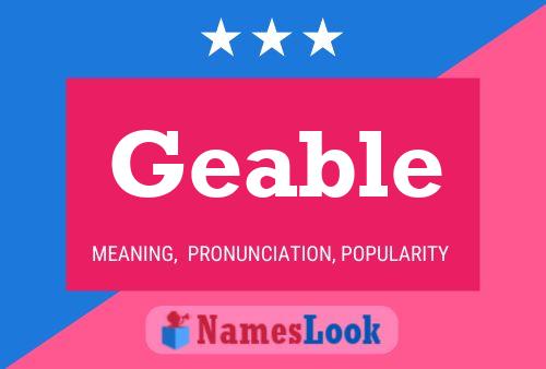 ملصق اسم Geable