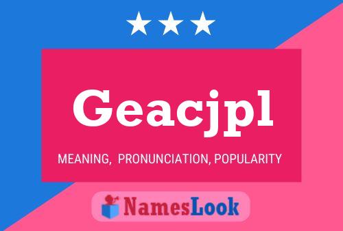 ملصق اسم Geacjpl