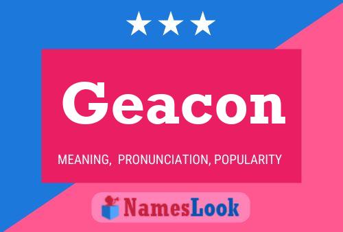 ملصق اسم Geacon