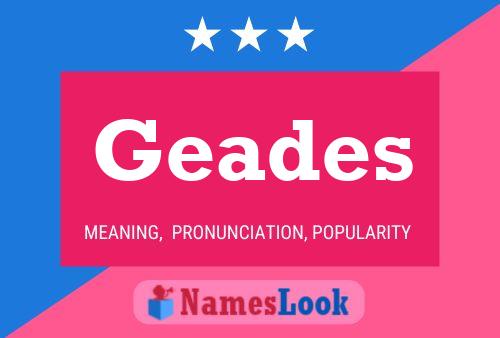 ملصق اسم Geades