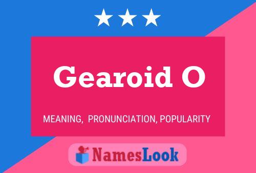 ملصق اسم Gearoid O