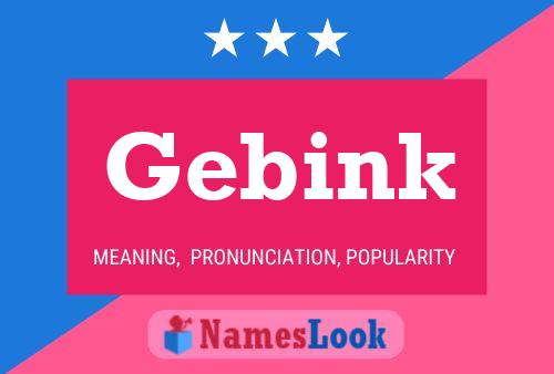 ملصق اسم Gebink