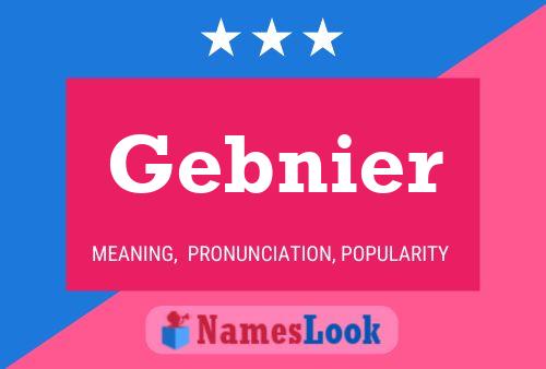 ملصق اسم Gebnier