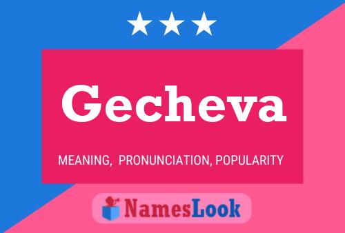 ملصق اسم Gecheva