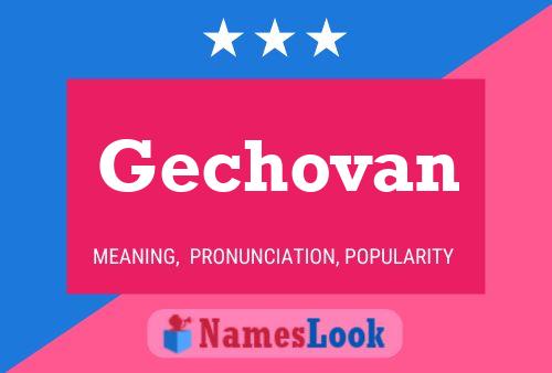 ملصق اسم Gechovan