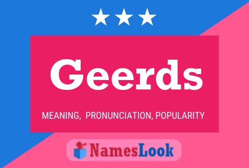 ملصق اسم Geerds