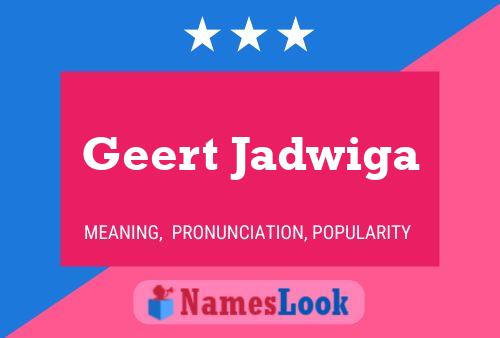 ملصق اسم Geert Jadwiga