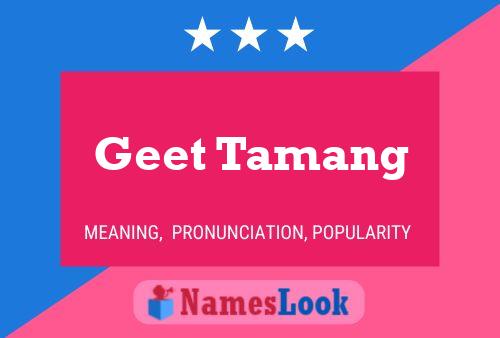 ملصق اسم Geet Tamang