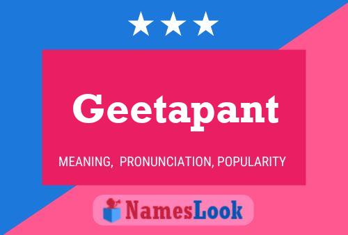 ملصق اسم Geetapant