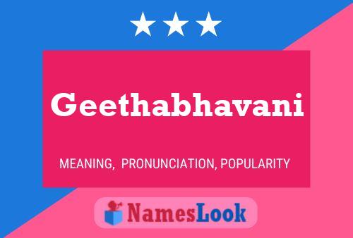 ملصق اسم Geethabhavani