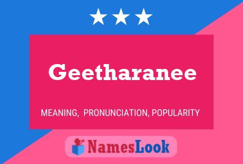 ملصق اسم Geetharanee