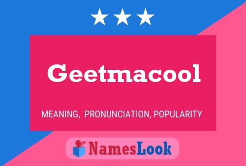 ملصق اسم Geetmacool