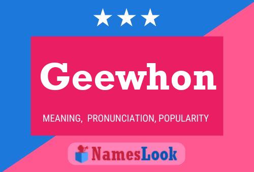 ملصق اسم Geewhon