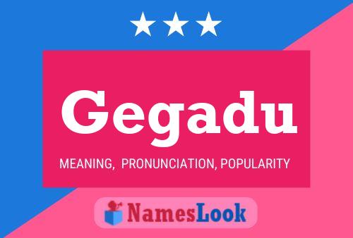 ملصق اسم Gegadu