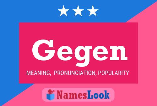 ملصق اسم Gegen